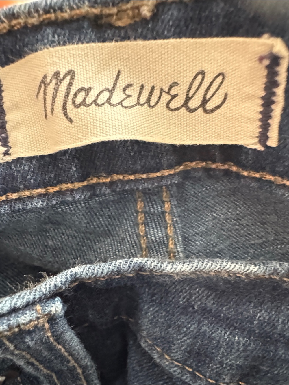 Madewell 10” High-Rise Skinny Skinny Jeans Size 31 Dark Wash Denim - Picture 4 of 5